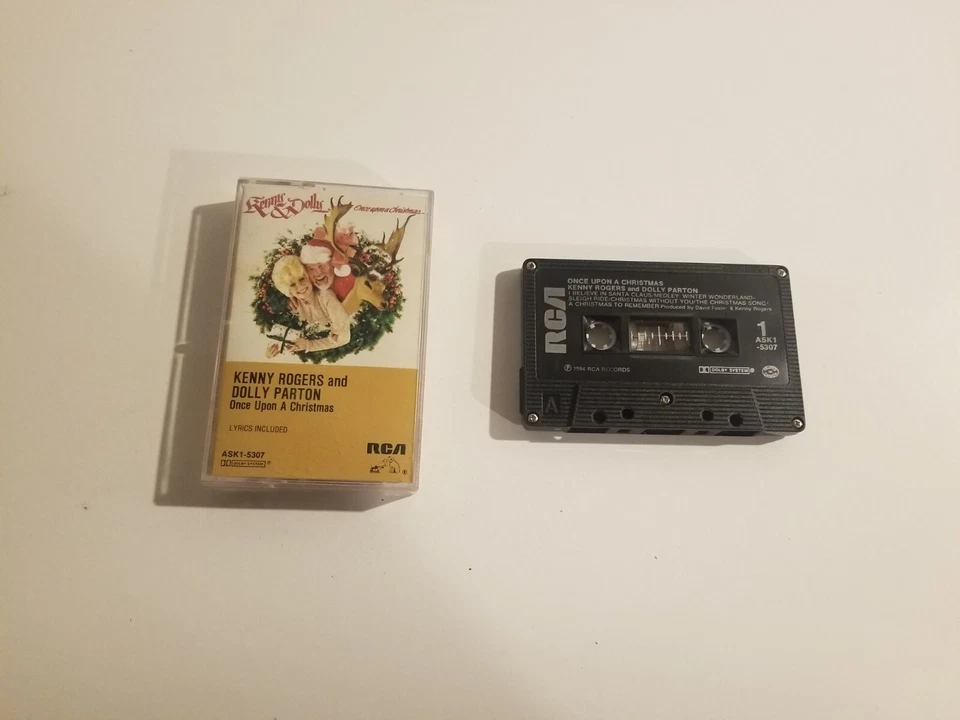 Kenny Rogers and Dolly Parton - Once Upon A Christmas - Cassette Tape - Image 1 of 1