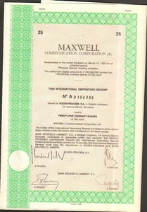 MAXWELL Communication Corp (BELGIQUE) (P) - Picture 1 of 1