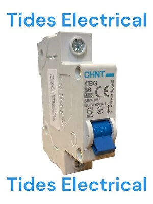 Chint MCB 6 Amp Type B 6A Single Pole Circuit Breaker B6 eBG B6