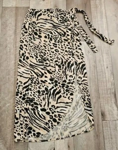 Billabong Sun Safari Animal Print Skirt Size S Read Descript - Picture 1 of 19