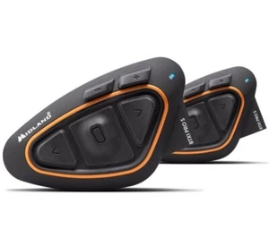 KIT INTERFONO MOTO CASCO BLUETOOTH MIDLAND BTX1 PRO S DOPPIO CONFERENZ 4 PERSONE - Picture 1 of 8