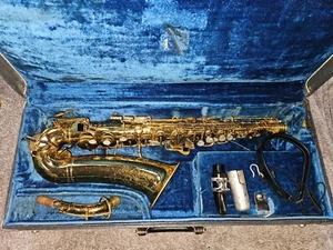 Saxofón vintage Buescher Elkhart 20A, EE. UU., muy buen estado - Imagen 1 de 15