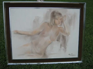 HILDA RINDOM KUNST AKT REGISTRIERT ORIGINAL ZERTIFIZIERT IMPRESSION ÖLGEMÄLDE  - Bild 1 von 12