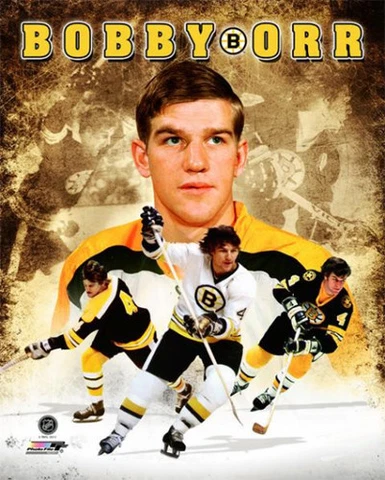 BOBBY ORR Boston Bruins NHL Legend Collage Premium 20x24 POSTER Print Cover