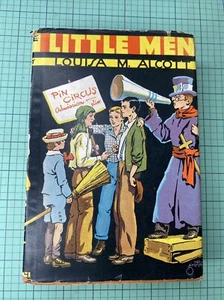 Vintage 1940s Little Men Pin Circus Louisa M Alcott Fiction Hardcover Book - Picture 1 of 12