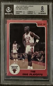 1985 86 Star MICHAEL JORDAN Rookie 8 BGS 8 w/ 9 MINT Rarer Than Fleer NO PSA 10s - Picture 1 of 4