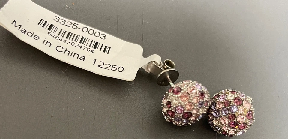 Brincos Pavê Caleidoscópio Chamilia Roxo #3325-0003 APOSENTADO - Imagem 1 de 1