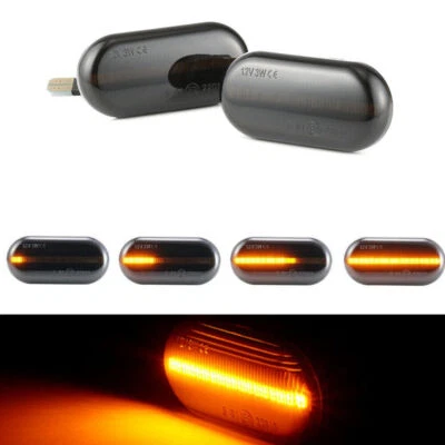 Dynamic Side Marker LED Turn Signal Indicator Blinker Light For Renault Clio 1 2 - Image 1 of 4