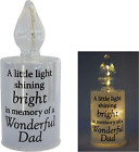 Thoughts of You Memorial Candle Light with Wording - Dad