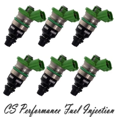 Juego de inyectores de combustible (6) Denso 195500-2370 OEM para Mazda 929 1992-95 3,0 L V6 Foto 1 de 4