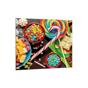 Küchenrückwand Glas 65x60 Spritzschutz Herd Spüle Fliesenschutz Süßigkeiten Bunt - Bild 1 von 2
