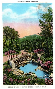 UVPC Vintage Sammler Postkarte Rutland Vermot - Bild 1 von 2
