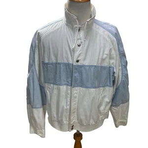 INC International Concepts Size XL Mens Cotton White Blue Snap Closure Vintage - Picture 1 of 12