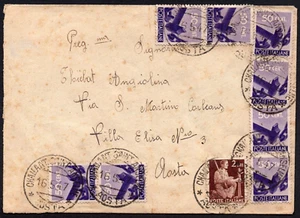 828 - Republik - 8 Stück 50 Cent Demokratische Demokratische auf Umschlag, 16.05.1947 - Bild 1 von 2