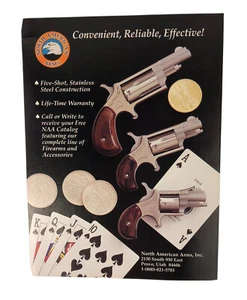 North American Arms NAA y Davis Derringers 1994 impresión añadir vintage - Imagen 1 de 2