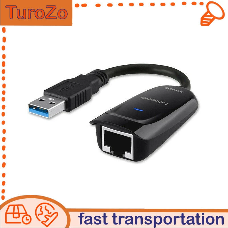 USB3GIGV1 1pcs Linksys USB to Wired Network Cable Adapter for MacBook Laptop - Image 1 of 4