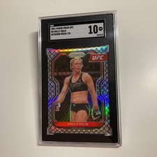 Holly Holm 2021 Panini Prizm UFC Octagon Refractor Card 7/8 #4 SGC 10 GEM MINT