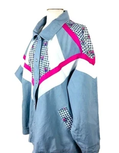Vintage Stonybrook Damen Jacke hellblau Patchwork Jeansjacke gefüttert Größe 3XL - Bild 1 von 7