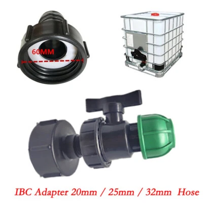 IBC Adapter 3/4" Auslaufhahn Regenwassertank Adapter-1000l Wassertank Anschluss - Bild 1 von 4