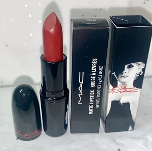 NIB MAC Lipstick ~ DEEPLY ADORED ~ Marilyn Monroe ~ Scarlet Red MATTE  - Picture 1 of 2