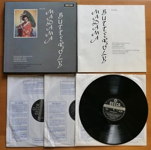 SXL 2054-6 ED1 Puccini Madama Butterfly Tebaldi Serafin Decca WBG 1st NEAR MINT - Picture 1 of 5