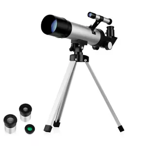 Portable Telescope with Aluminum Tripod Travel Spotting Scope for Outdoor Travel - Picture 1 of 12