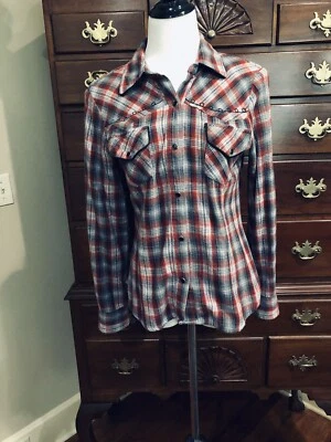 Joseph abotonada algodón/franela con cuello. Aspecto occidental.  Talla grande Foto 1 de 4