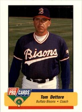 1994 Buffalo Bisons Fleer/ProCards #1853 Tom Dettore CO