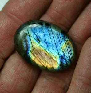  Labradorita, arco iris, juego de colores 35x26 ovalado 55,5 quilates - Imagen 1 de 1