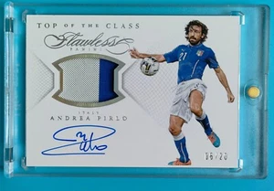 2015-16 Panini Flawless Italy Andrea Pirlo Match-worn Patch Auto 6/20 - Bild 1 von 2