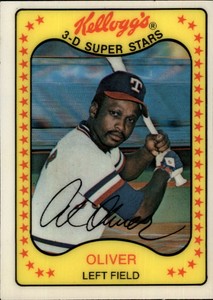 1981 Kellogg's Baseball Card #4 Al Oliver 
