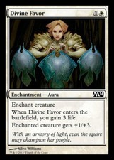 4x Divine Favor MTG Magic 2014 (M14) NM Magic Regular