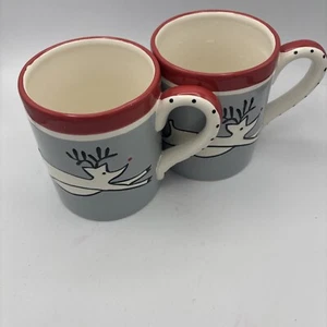 #Southern Living At Home Rudy Rentier 16 Unzen Becher #70010 ~ 2er Set ~ neuwertig - Bild 1 von 5