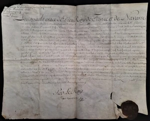 LOUIS XVI SIGNED & SEALED PATENT of Lieutenant Criminal in Rethel Mazarin - 1788 - Picture 1 of 12