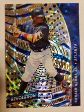 2021 Panini Ronald Acuna Jr. Chronicles Revolution Fractal #92 Atlanta Braves