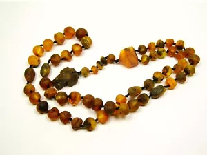 Baltic Amber Rosary Chaplet Catholic Christian Unpolished Multicolor 6381 - Picture 1 of 12