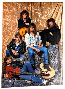 PÓSTER PINUP DE PÁGINA COMPLETA DE LA REVISTA TESLA/JEFF KEITH FRANK HANNON BAND STEVE MORSE REVISTA - Imagen 1 de 2