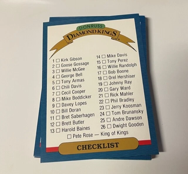 1986 Donruss Diamond Kings JUMBO 5x7 Singles You Pick - Image 1 of 1