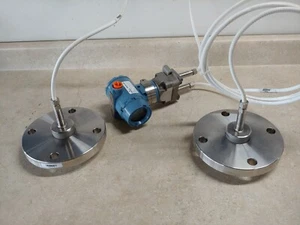 1 flange Rosemount Hart 3051CD2A 3" 150# SS ciascuna con capillari 10' Hi & 10' Lo - Foto 1 di 12