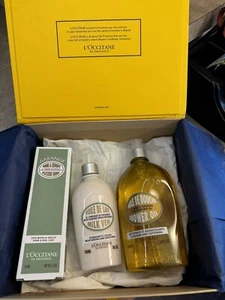 L'occitane en Provence 3-teiliges Mandel-Set Duschöl + Milchschleier + köstliche Hände Neu im Karton - Bild 1 von 4