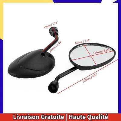 M8 Rétroviseur paire mirroirs pour Piaggio Zip 50 2T 4T SP DT Zip 100 125 4T - Photo 1/4