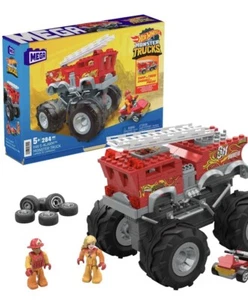 Hot Wheels Monster Trucks MEGA HW 5-Alarm building set 284 Pcs Mattel - Picture 1 of 3