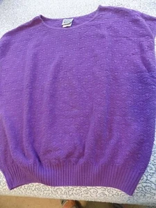 Nikki Purple Knit Top ~ Sleeveless ~ Plus Size 46 - Picture 1 of 1