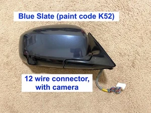 2008-2010 Infiniti EX35 Passenger Right Side Mirror Blue Slate K52 Camera 12wire - Picture 1 of 10
