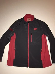 University of Wisconsin polyester jacket Colosseum Mens size Medium NWOT! - Picture 1 of 4