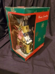 Delicates Christmas House With Angel Lantern - Vintage With Box - Unused - Picture 1 of 20
