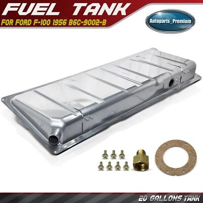 Nuevo tanque de combustible de acero galvanizado plateado de 20 galones para Ford F-100 1956 B6C-9002-B Foto 1 de 4