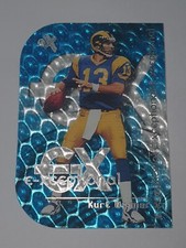 2000 Fleer EX E-Xceptional Blue Kurt Warner Rare JAMBALAYA Like 44/100 HOF Flaws
