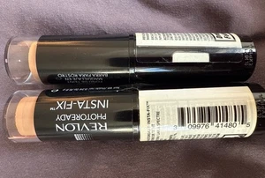 Lot of 2 Revlon Photoready Insta-Fix Foundation Stick 180 Rich Ginger - Picture 1 of 3