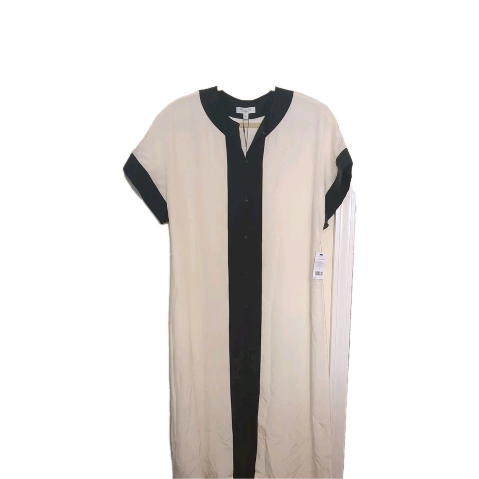 Equipment Femme Women's LG 100 Percent Silk Dress NWT MSRP $450.  Missing Belt - Image 1 of 1